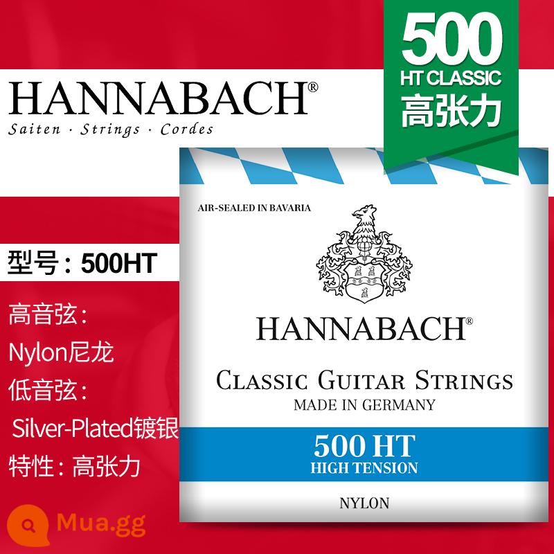 Đức Hannabach Hannabach dây đàn guitar cổ điển nylon 500/600 series trung MT độ căng HT cao - Độ căng cao 500HT