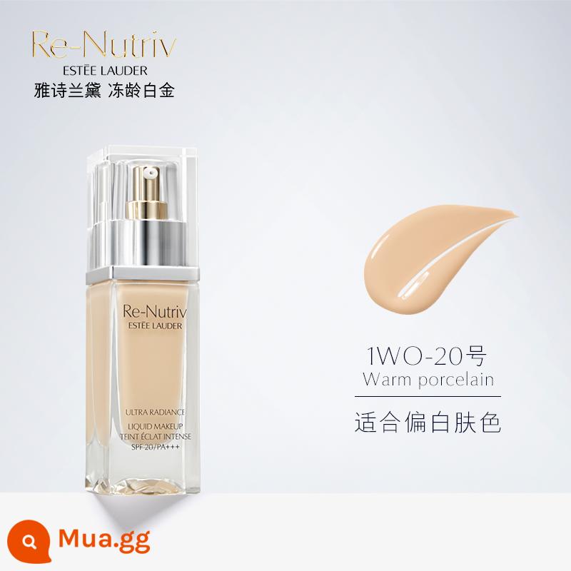 [Hộp quà tặng năm mới] Kem nền dạng lỏng dưỡng ẩm Estee Lauder Platinum Dưỡng ẩm và che khuyết điểm chống oxy hóa lâu trôi - 1W0#20