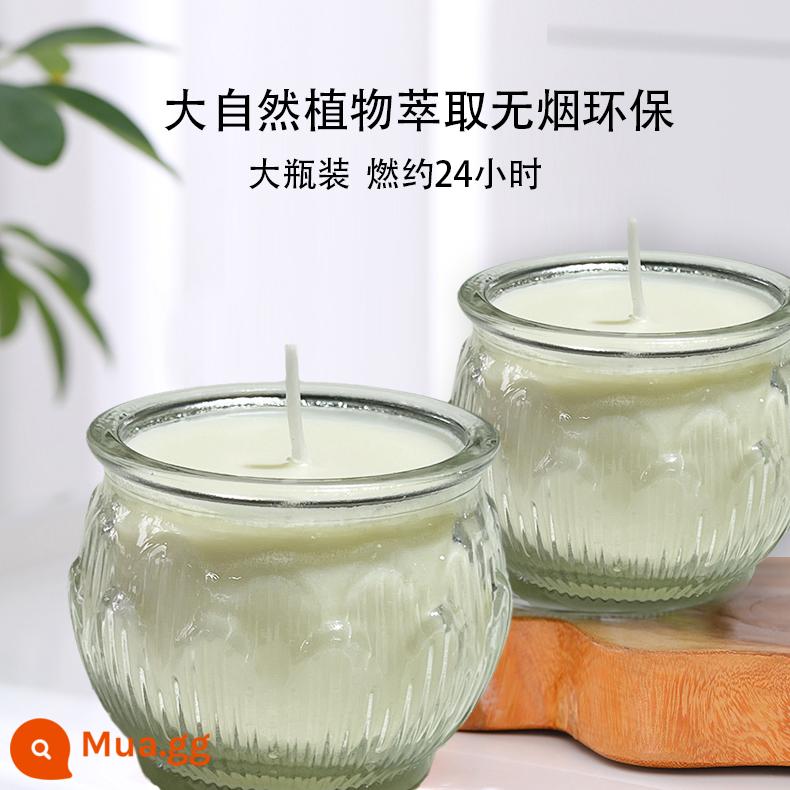 Miễn phí vận chuyển các nhà sản xuất đèn ghee đặc chế 24 giờ đèn sen ghee tinh khiết nến ghee không khói cho Đức Phật cho đèn thần Phật - 100 kính trắng