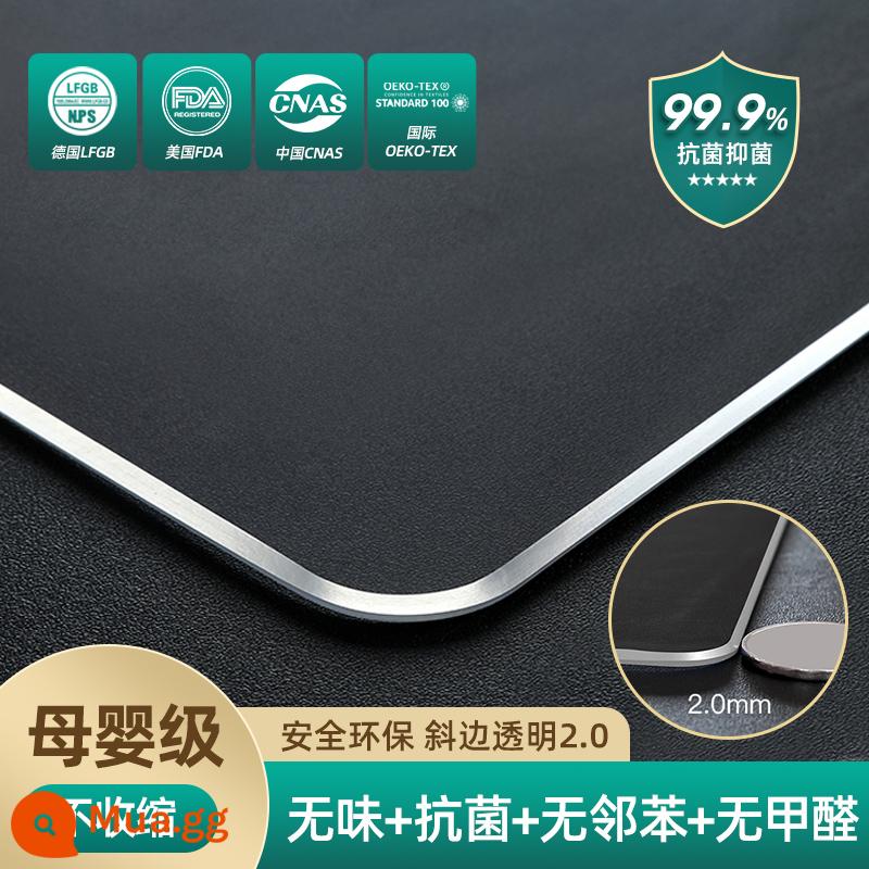 Máy tính để bàn bằng thủy tinh mềm PVC Tablecloth Waterproof and Anti -hot -free nhựa trong suốt bàn ăn trong suốt tấm đệm đệm đệm tinh thể - Mẹ và Bé loại 6 trong 1 không mùi 65° vát cạnh trong suốt 2.0mm