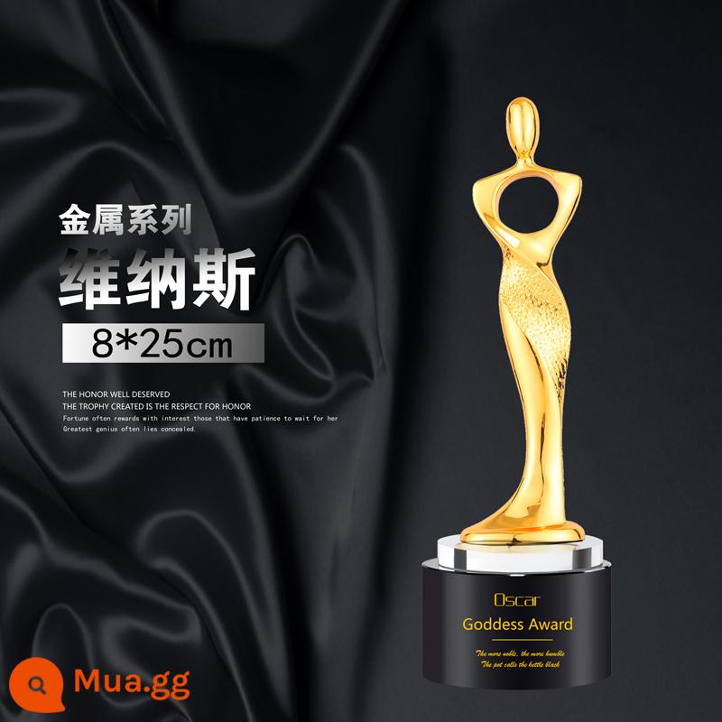 Cúp kim loại huy chương tượng vàng Oscar tùy chỉnh ngôi sao năm cánh ngón tay cái huy chương vàng vô địch trò chơi - màu xanh lợt