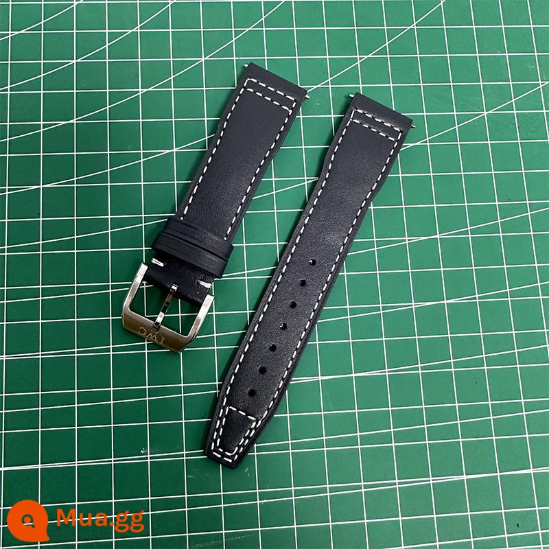 IWC IWC Da Dây đeo phù hợp Pilot Mark Little Prince Strap Original Bettao Fino Bồ Đào Nha - Khóa bạc màu xanh [kiểu khóa pin]