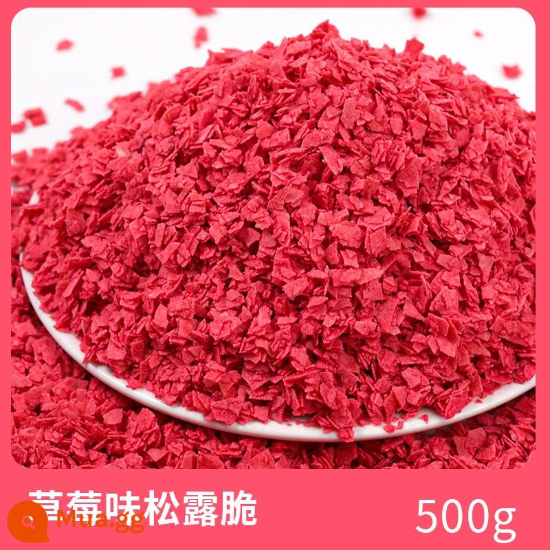 Kem Pháp Chip Trang Trí Bánh Chip Nghiền Nghiền Bánh Quy Kem Gỗ Cám Cốc Chấm Nước Mochi Chip - Bánh Mì Giòn Vị Dâu 500g