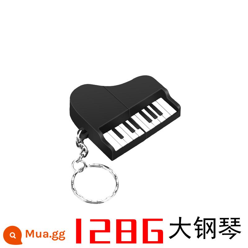 Ổ đĩa flash đàn violon piano dễ thương có giá trị cao I28G máy tính điện thoại di động sử dụng kép cô gái hoạt hình sinh viên 64g Ổ đĩa flash USB - Đàn piano 128/G (tặng)