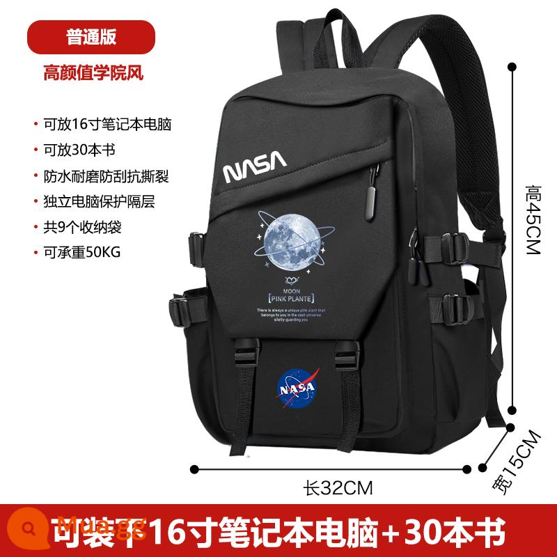 Hành Tinh Nasa Lười Thời Trang Schoolbag Ba Lô Nam Thích Hợp Học Sinh Trung Học Cơ Sở Đơn Giản Hợp Thời Trang Thương Hiệu Sinh Viên Đại Học Ba Lô - Ngôi sao xanh của NASA bao quanh bầu trời đêm