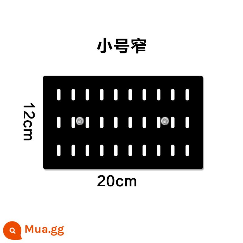 Không Đục Lỗ Hộ Gia Đình Lỗ Bảng Treo Tường Ký Túc Xá Nhà Bếp Treo Tường Nhà Tắm Vách Ngăn Treo Tường Kệ Đựng Đồ Phân Vùng - Màu đen kích thước nhỏ hẹp