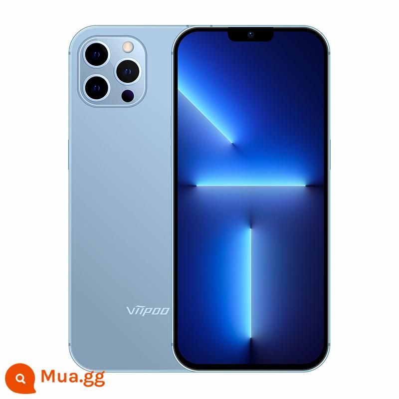 VIIPOO 13Pro sản phẩm mới ra mắt trò chơi giá sinh viên màn hình lớn 100 nhân dân tệ điện thoại thông minh camera Netcom Android đầy đủ - Đỉnh xa màu xanh