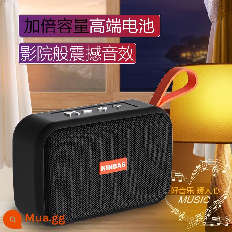 Loa nhỏ không dây âm thanh Bluetooth, loa siêu trầm âm lượng lớn ngoài trời, ổ đĩa flash nhỏ, đài phát thanh mini trên ô tô, chống nước ngoài trời. - Phiên bản Flagship - Matte Black (Tăng gấp đôi ★ Hiệu ứng âm thanh gây sốc như rạp chiếu phim)