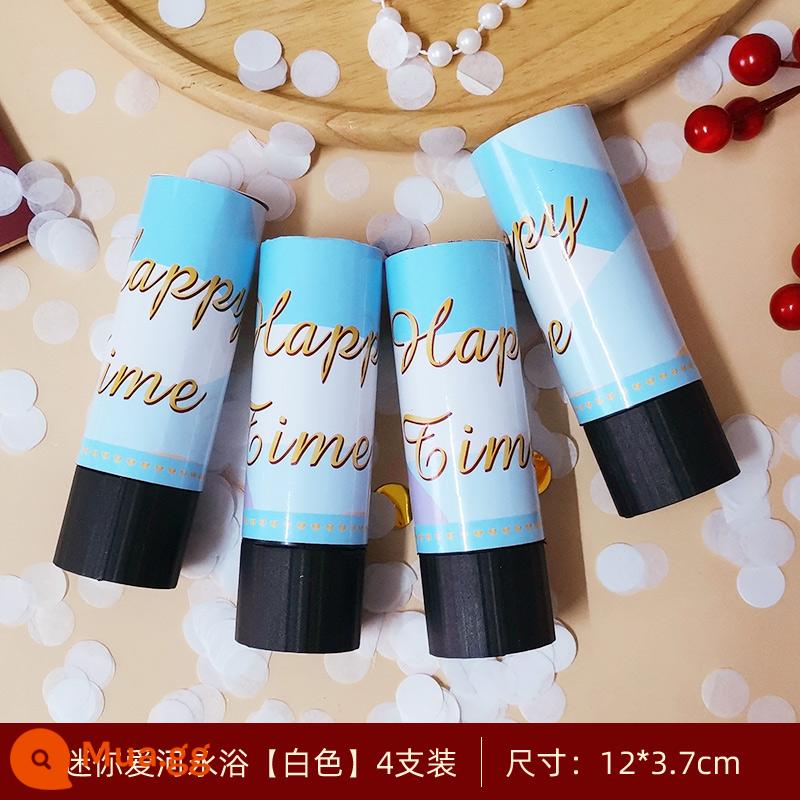 Pháo hoa đám cưới ống chào nhỏ màu macaron đám cưới ống phun pháo hoa pháo hoa đám cưới bánh sinh nhật pháo hoa nhỏ - Bồn tắm vĩnh cửu dòng sông tình yêu mini [Trắng]