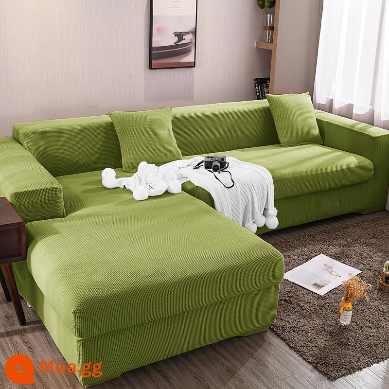 Ghế Sofa Bao Gồm Tất Cả Bộ Đa Năng Giày Lười Co Giãn Ghế Sofa Bốn Mùa Đa Năng Chống Mèo Xước Sofa Đệm Ghế Sofa khăn - Màu vàng ngọc lục bảo (xanh)