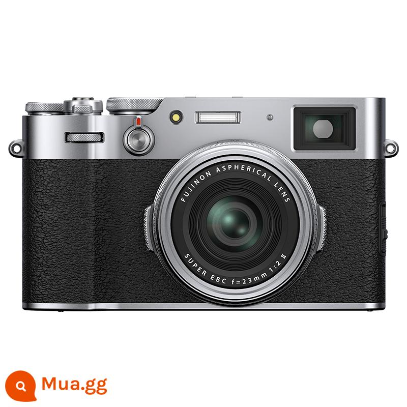 Máy ảnh kỹ thuật số trục phụ Fuji x100v máy ảnh một mắt siêu nhỏ 23 ống kính Fujifilmx lấy nét cố định x100f lít vlog nhỏ - bạc