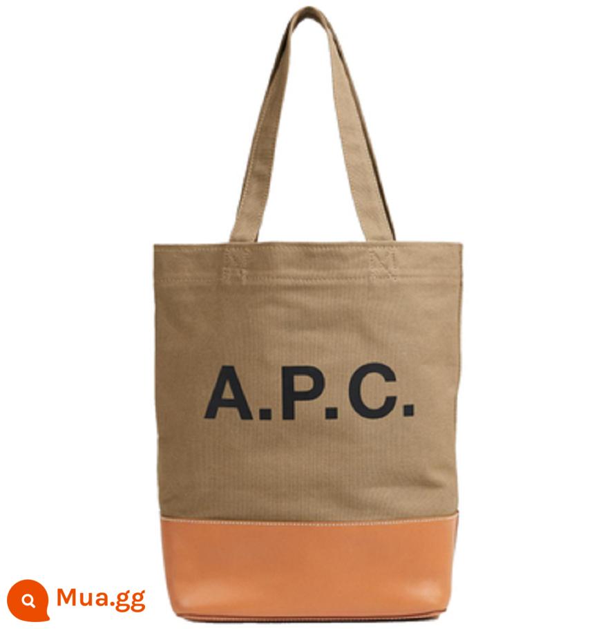 Chính hãng A.P.C. Axelle TOTE APC Denim Pippi Pippit Túi đi qua vai bình thường được liệt kê túi phụ nữ bình thường - màu vàng