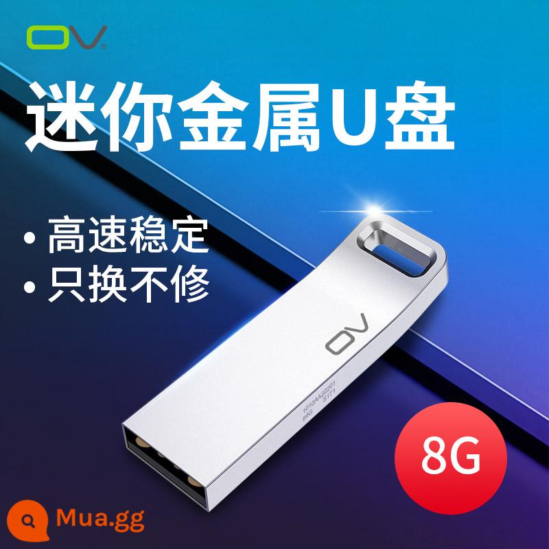 Ov Đĩa U 32G Chính Hãng Đĩa U Kim Loại Tốc Độ Cao Mini Xe Hơi Dung Lượng Lớn USB Bút tùy Chỉnh Chính Thức Hàng Đầu Store Chính Hãng - Ổ đĩa flash USB kim loại⑧G