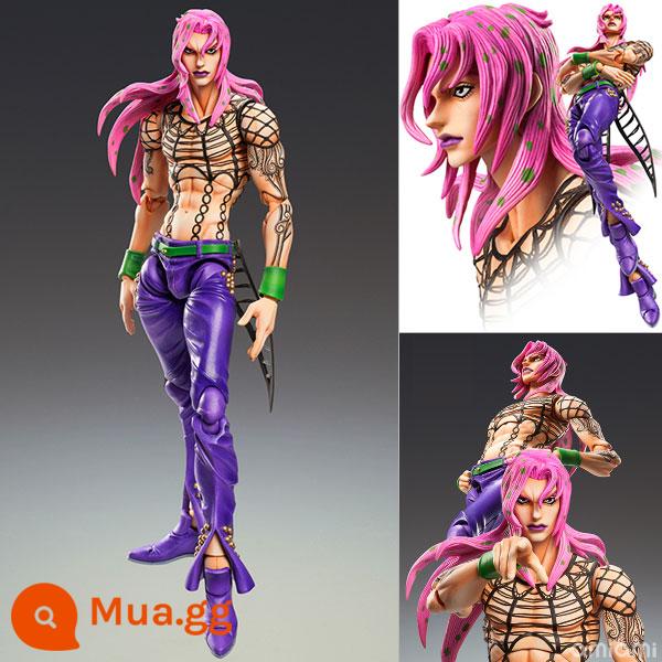 JOJO's Bizarre Adventure Super Like Movable Immortal Diamond Killer Queen Kira Yoshikage Mèo trắng Mô hình mèo hồng - Diavolo di chuyển được