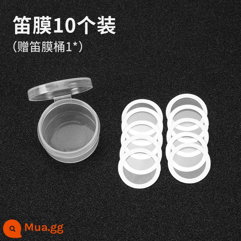 DBA KAZOO màng sáo đặc biệt dành cho Kazoo nâng cấp kim loại đa năng gỗ nhựa màng sáo Kazu - Mười miếng màng sáo đi kèm với thùng đựng