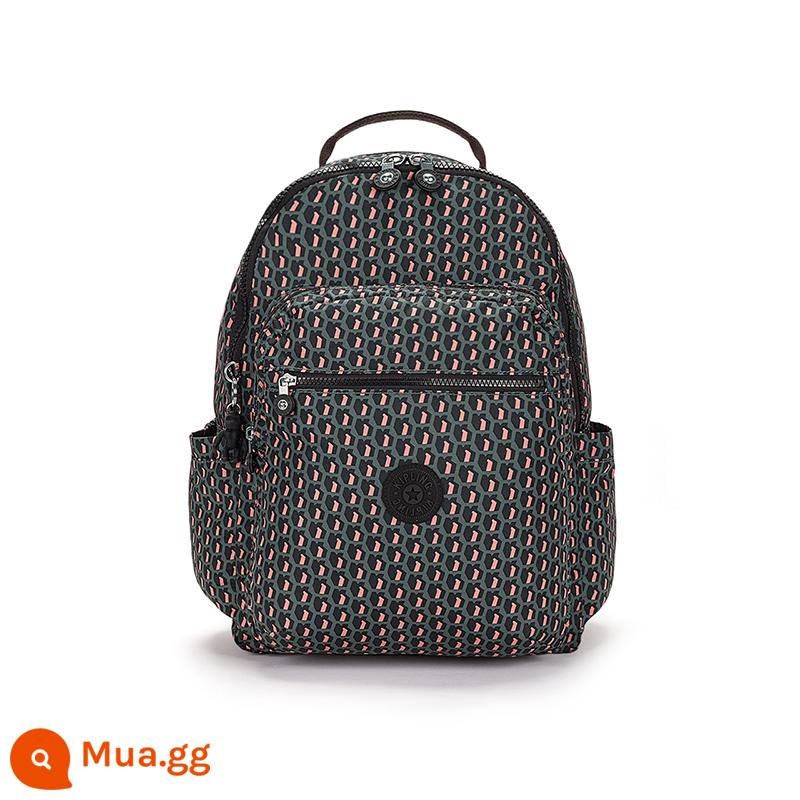 Kipling nữ mùa thu đông 2023 mới ba lô đi học sức chứa lớn ba lô túi đựng máy tính Dòng SEOUL - Bột viễn thị 3D