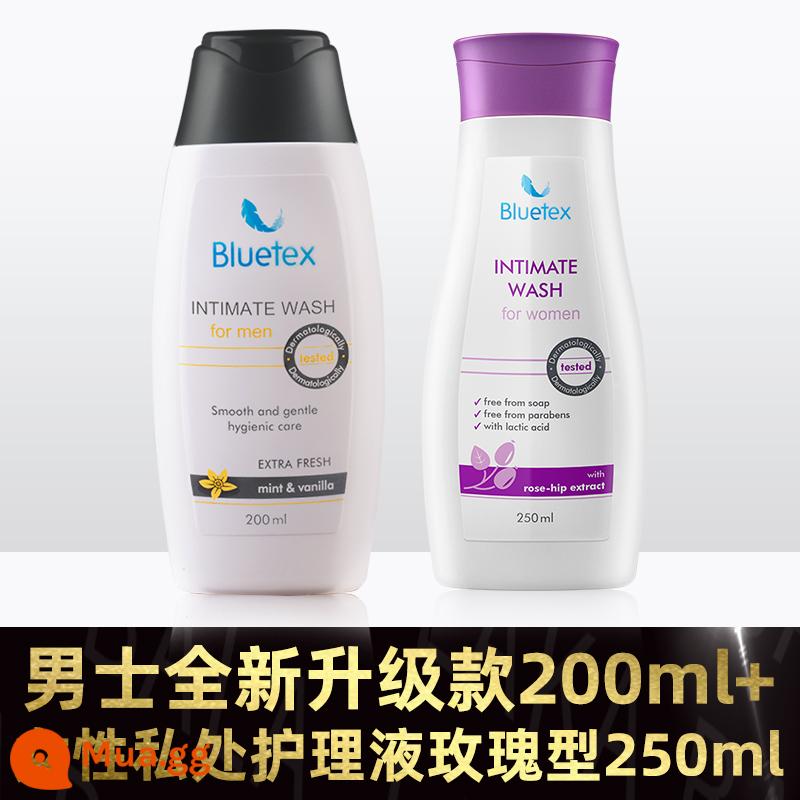 Sapphire bluetex nam chăm sóc vùng kín dung dịch vệ sinh nhập khẩu tư nhân sữa tắm dưỡng thể nam - 449ml