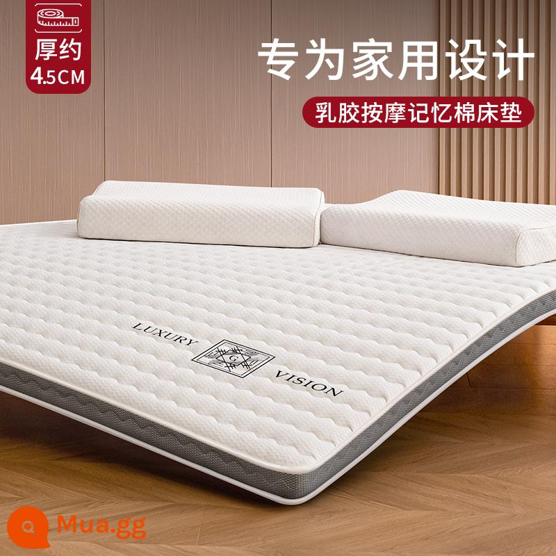 Nệm Cao Su Đệm Phòng Ngủ Nhà Mút Tất Nam Thảm 1 M 5 Xốp Mùa Thu Đông Tùy Chỉnh Dày 10Cm - Chữ G màu trắng [độ dày khoảng 4,5CM] mút xốp massage cao su