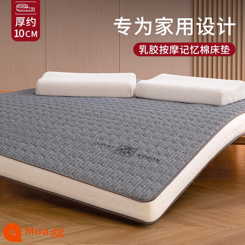 Nệm Cao Su Đệm Phòng Ngủ Nhà Mút Tất Nam Thảm 1 M 5 Xốp Mùa Thu Đông Tùy Chỉnh Dày 10Cm - Chữ G màu xám [dày khoảng 10CM] cao su non massage Memory Foam