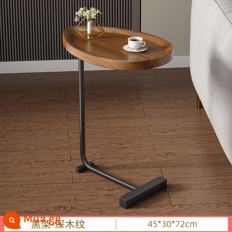 Sang trọng nhẹ bên một vài chung cư nhỏ sofa phòng khách bàn trà mini phòng ngủ hiện đại đầu giường kệ đơn giản bàn di động - Đen + Quả óc chó 45×30×72