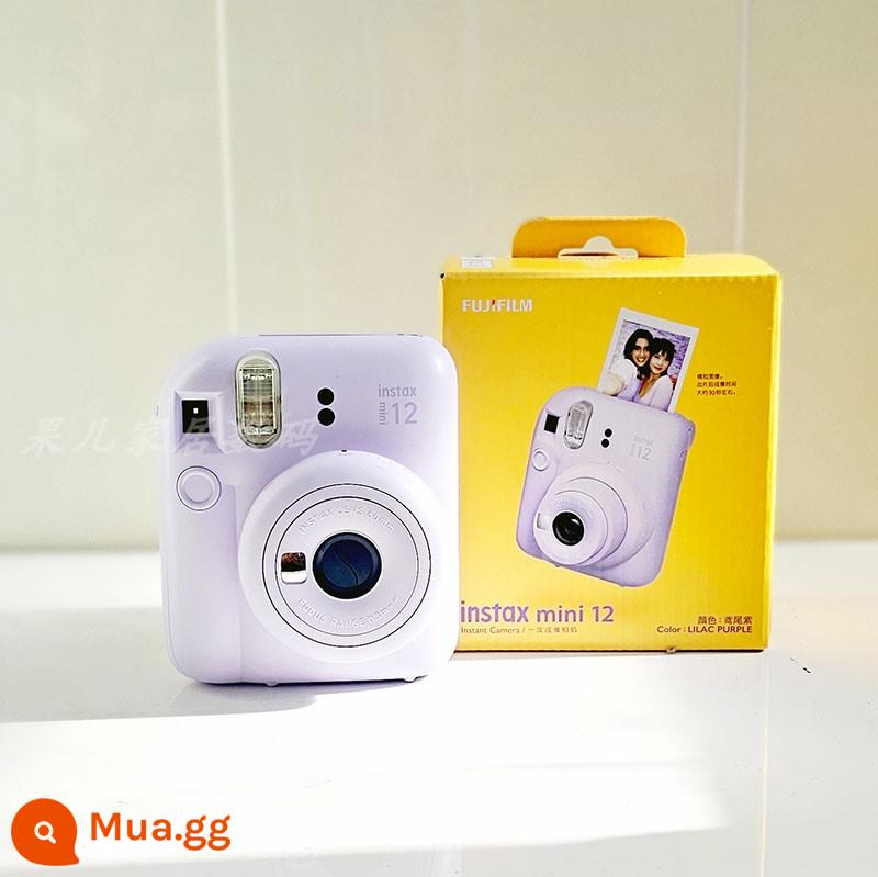 Máy ảnh lấy liền Fuji mini7+ mini 11 chính hãng hoàn toàn mới Giấy ảnh - mini12 iris tím (bao gồm gói phụ kiện: túi xách + album ảnh + khung ảnh)