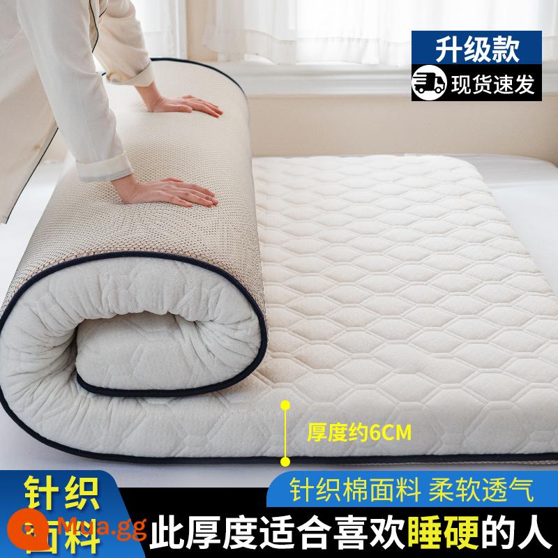 Nệm cao su đệm hộ gia đình nệm chiếu tatami chiếu ký túc xá sinh viên giường đơn cho thuê đệm lót đệm ngủ đặc biệt - Model một mặt - màu trắng trang nhã - dày khoảng 6cm [làm đầy bằng mủ cao su, không dễ xẹp]