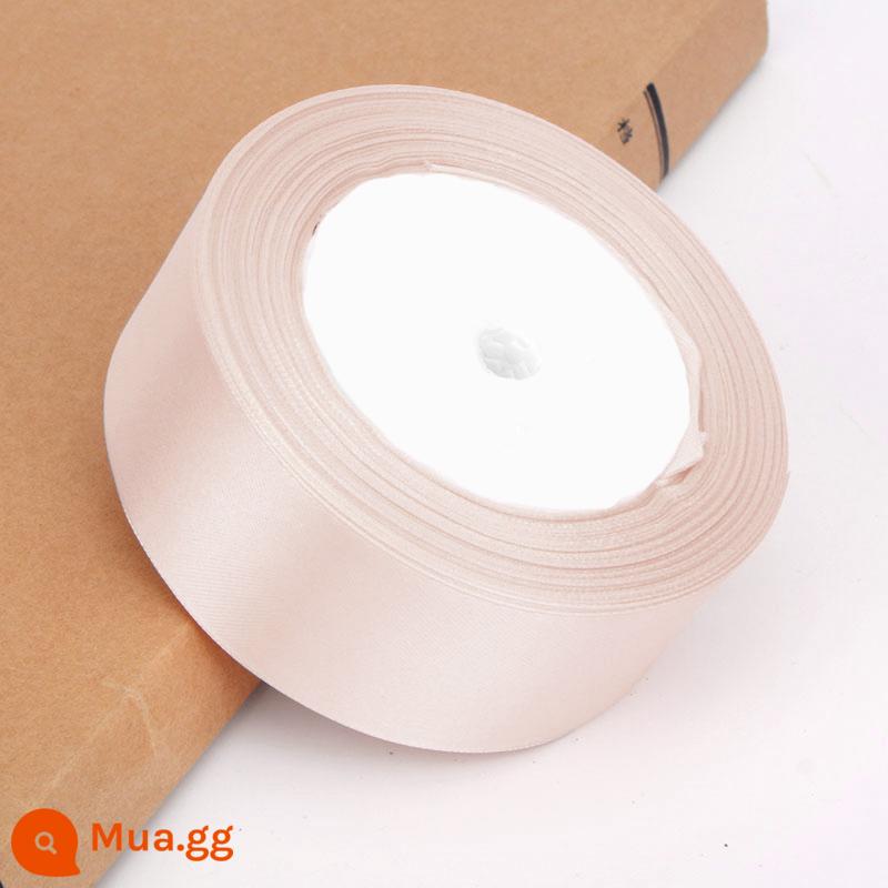 4Cm Ruy Băng Hoa Hoa Hồng Trang Trí Handmade DIY Dây Bện Tặng Ruy Băng Đỏ Nơ Satin - Màu sâm panh (ba cuộn bất kỳ có giá 3,5 nhân dân tệ mỗi cuộn)