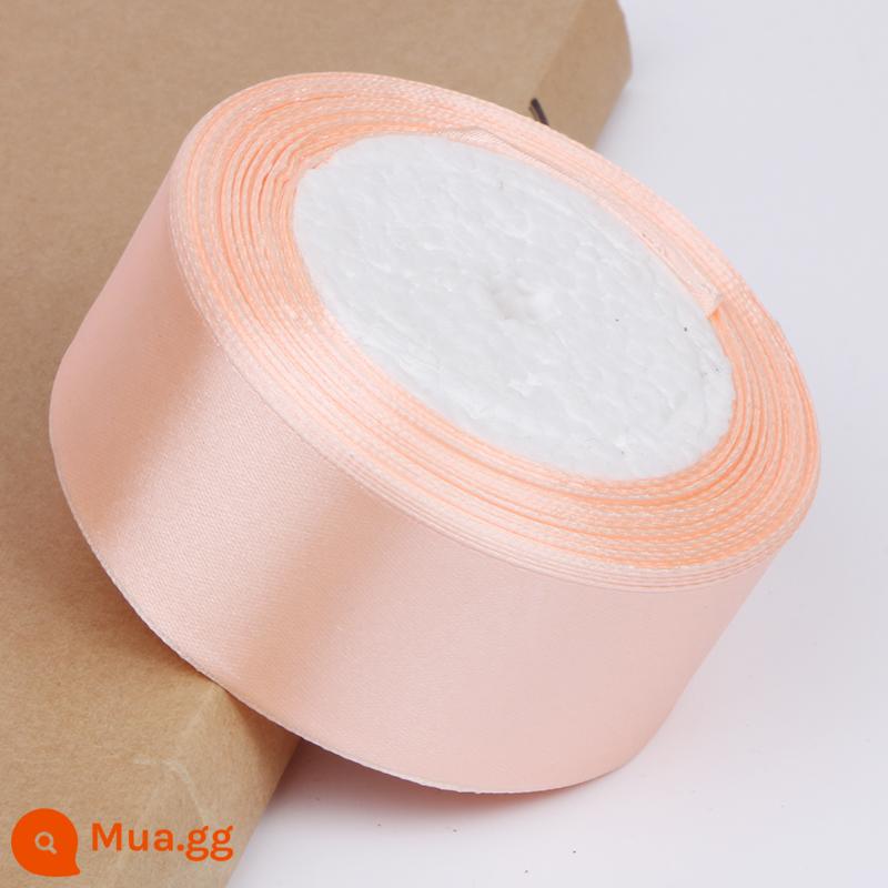 4Cm Ruy Băng Hoa Hoa Hồng Trang Trí Handmade DIY Dây Bện Tặng Ruy Băng Đỏ Nơ Satin - Màu thịt (ba cuộn bất kỳ có giá 3,5 nhân dân tệ mỗi cuộn)