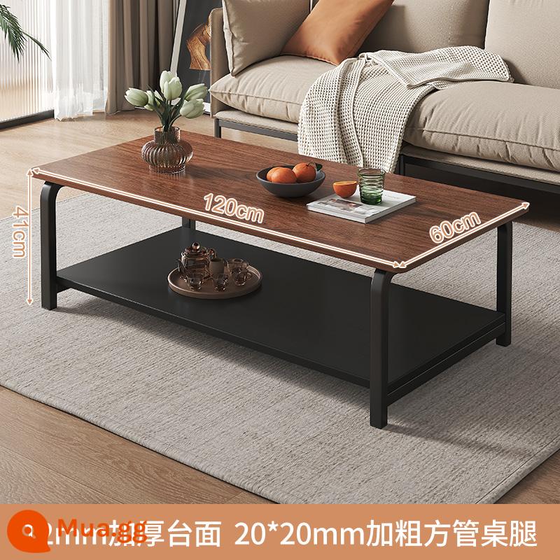 Bàn cà phê căn hộ nhỏ bàn cho thuê nhà đơn giản hiện đại tối giản sofa bên một vài phòng khách đơn giản bàn cà phê gia đình bàn trà - [Phong cách mới 2023] Quả óc chó đen Bắc Mỹ 120*60*42cm