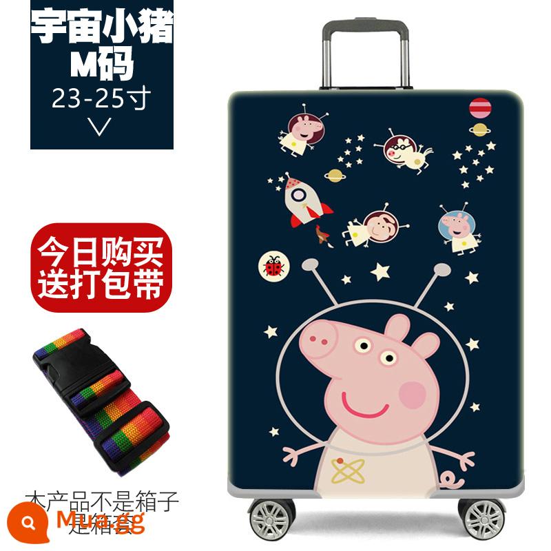 Đàn hồi vali bảo vệ xe đẩy va li che bụi túi 20 inch 24 inch 28 inch dày chống mài mòn - Cosmic Piggy M size 23-25 ​​inch