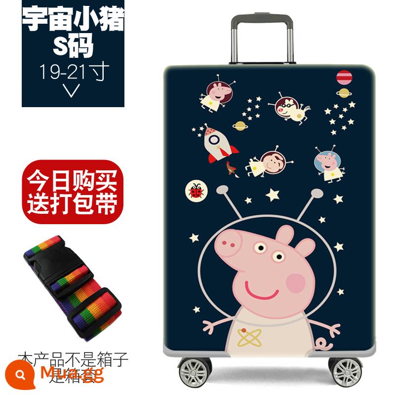 Đàn hồi vali bảo vệ xe đẩy va li che bụi túi 20 inch 24 inch 28 inch dày chống mài mòn - Cosmic Piggy S size 19-21 inch