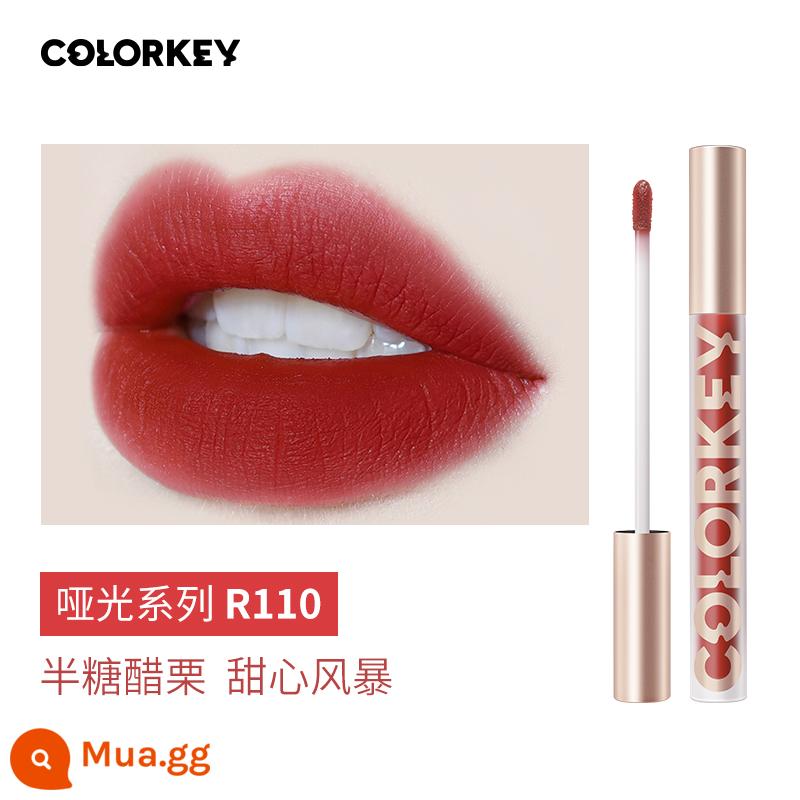 Colorkey Kelaqi kỳ lân son kem không khí nhung mờ mờ nữ sinh mô hình chẵn lẻ son môi tên chung - Maroon R110 nửa đường nho