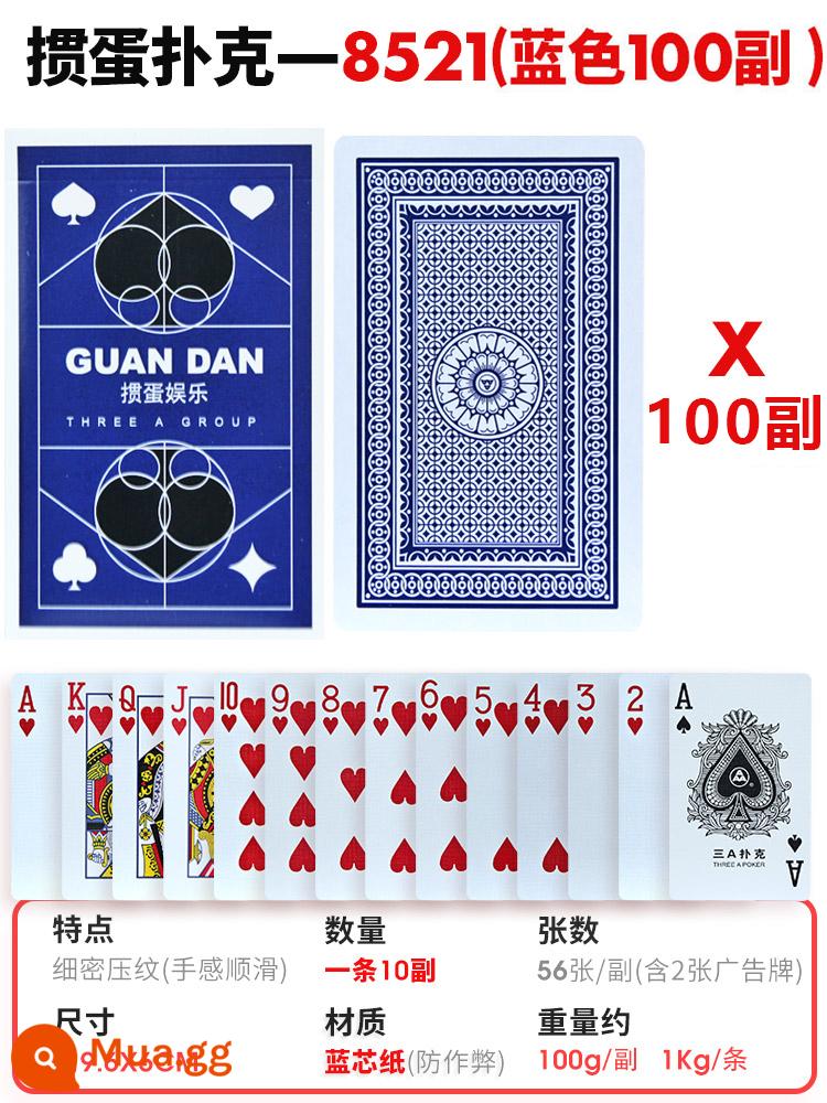 Sỉ full box 100 đôi xi cao cấp custom xi 3a xi chữ to chất lượng cao - Poker Blue mới để đập trứng (100 đôi)