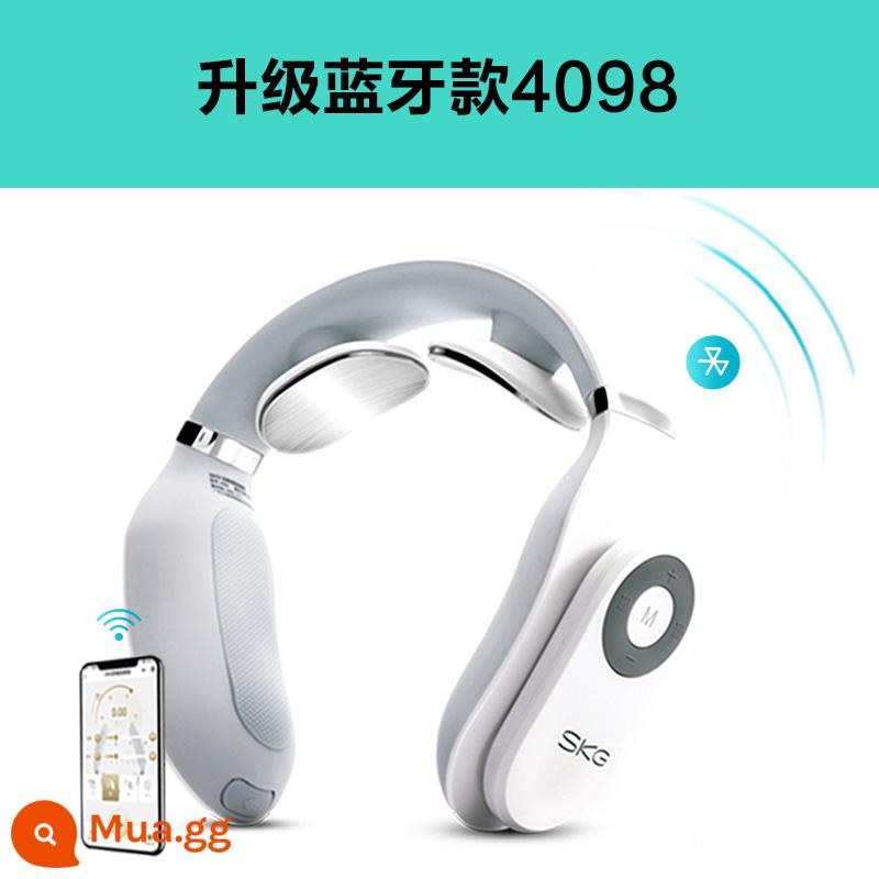 Quà Tặng Năm Mới SKG Máy Mát Xa Cổ Tử Cung 4098 Bluetooth Cổ Nén Nóng Vai Và Cổ Thông Minh Bảo Vệ Cổ - 4098 APP điều khiển thông minh Bluetooth được nâng cấp