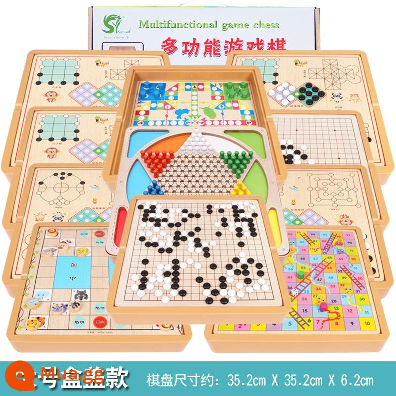 Go Chinese Chess Army Chess Backgammon Set Children's Checkers Học sinh Người mới bắt đầu Cờ vua Xếp hình Cờ vua - Lớn Eleven-in-One: 11 cách chơi, vui lòng xem chi tiết về các phụ kiện cụ thể màu Trắng.