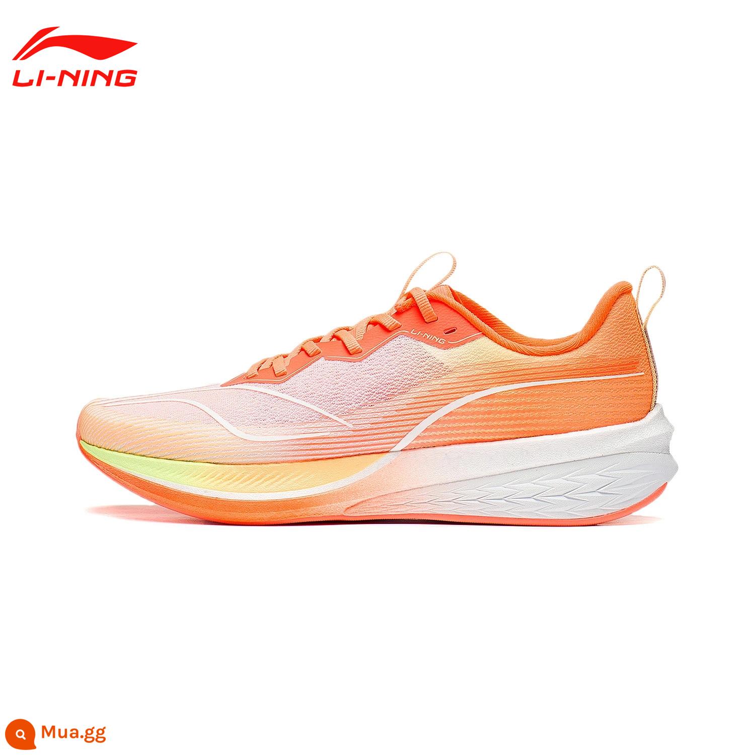 Giày chạy bộ Li Ning Chitu 5PRO dành cho nam và nữ mùa thu đông siêu nhẹ chống thấm nước thoáng khí chống sốc giày thể thao chuyên nghiệp - [Thỏ đực đỏ 6pro mùa đông] Trắng tiêu chuẩn/Cam huỳnh quang/Đỏ huỳnh quang