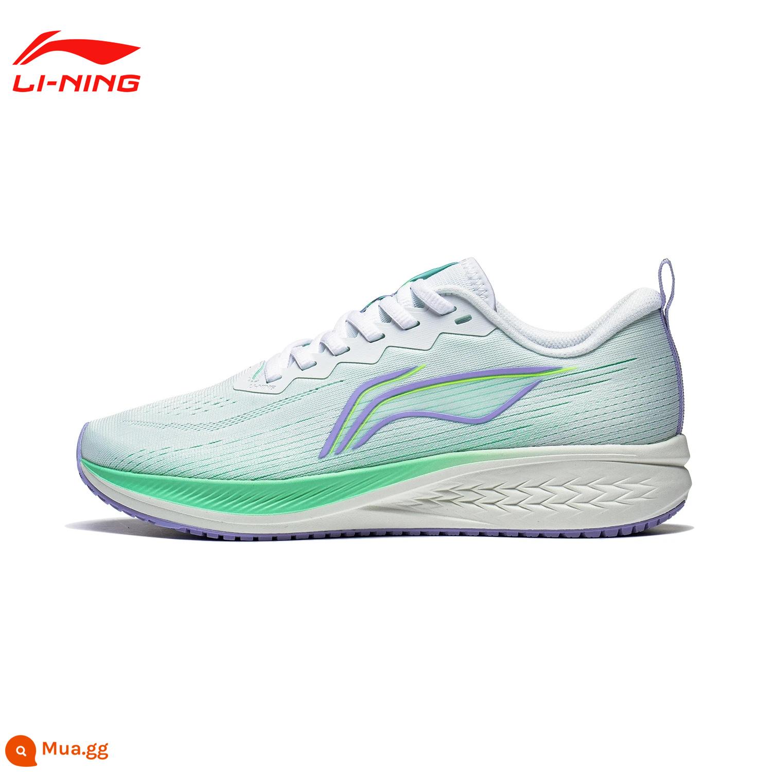 Giày chạy bộ Li Ning Chitu 5PRO dành cho nam và nữ mùa thu đông siêu nhẹ chống thấm nước thoáng khí chống sốc giày thể thao chuyên nghiệp - [Thỏ đỏ cái 6 mùa thu] T016-13 Trắng tiêu chuẩn/Xanh huỳnh quang nhạt