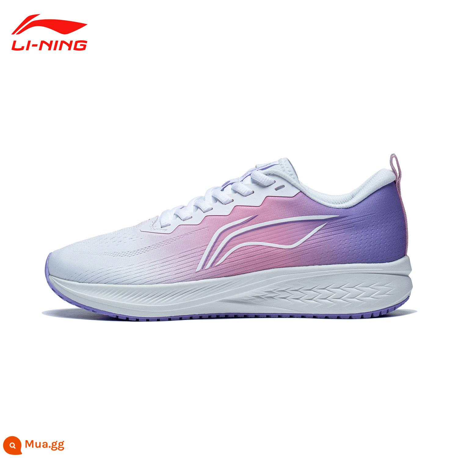 Giày chạy bộ Li Ning Chitu 5PRO dành cho nam và nữ mùa thu đông siêu nhẹ chống thấm nước thoáng khí chống sốc giày thể thao chuyên nghiệp - [Thỏ Đỏ Nữ 6 Thu] T016-14 Trắng Chuẩn/Hồng Bất Tử/Xanh Nhạt Tím