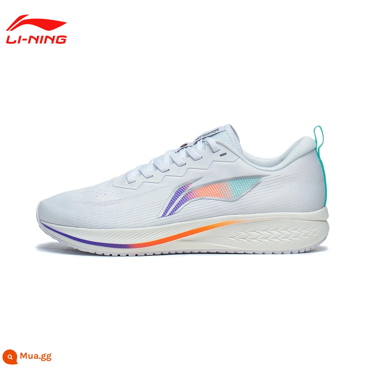 Giày chạy bộ Li Ning Chitu 5PRO dành cho nam và nữ mùa thu đông siêu nhẹ chống thấm nước thoáng khí chống sốc giày thể thao chuyên nghiệp - [Thỏ Đực 6 Thu] T015-4 Trắng Chuẩn