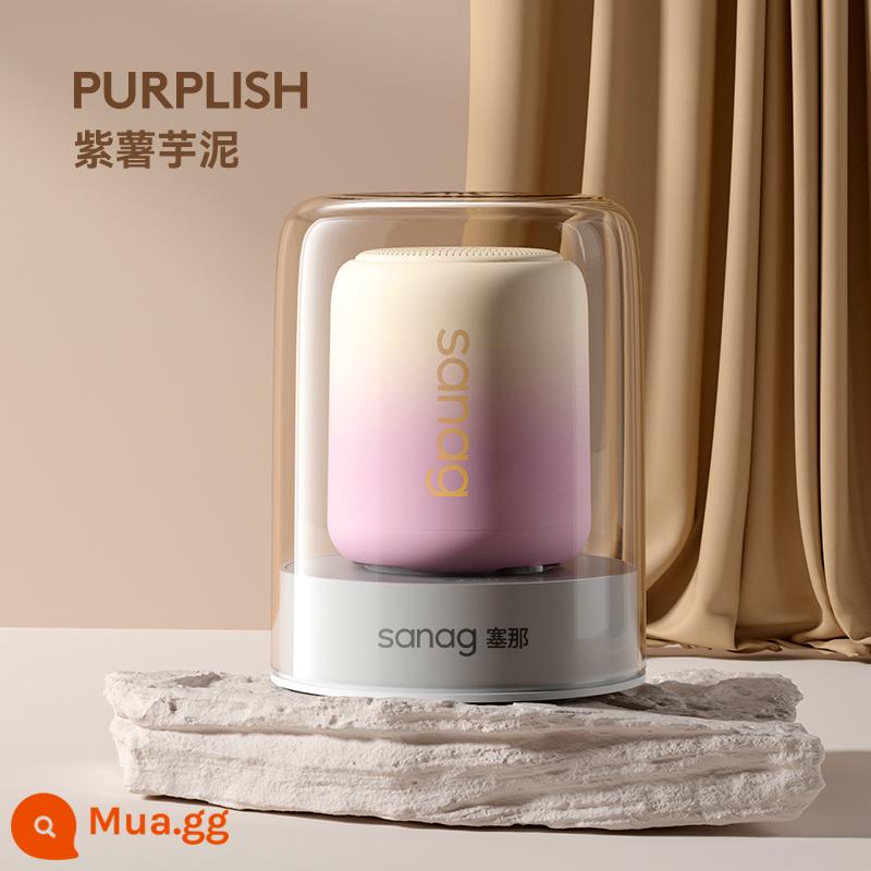 Loa không dây âm thanh Bluetooth Sanag Senna nhỏ di động mini ngoài trời loa siêu trầm siêu nặng chất lượng âm thanh cao - Khoai lang tím khoai môn [Dòng màu ấm giới hạn 500 chiếc trên toàn thế giới + hộp pha lê tùy chỉnh + chất lượng âm thanh không bị méo tiếng HIFI + siêu loa siêu trầm]