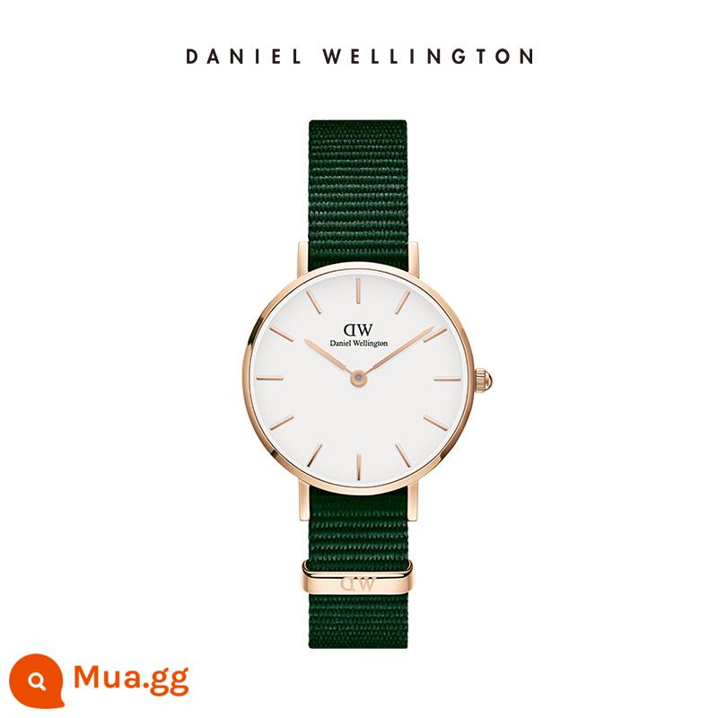 Đồng hồ dw nữ dòng PETITE đồng hồ tròn họa tiết màu trơn 28mm Daniel Wellington flagship store - Đĩa trắng xanh đậm RG