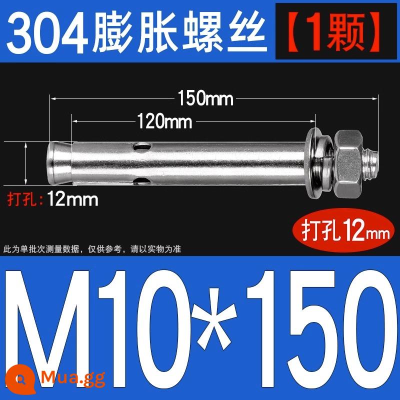 Vít nở kéo sắt mạ kẽm ống nổ vít neo Vít nở M6M8M10M12M14M16M18M20 - 304-M10*150[1 cái]