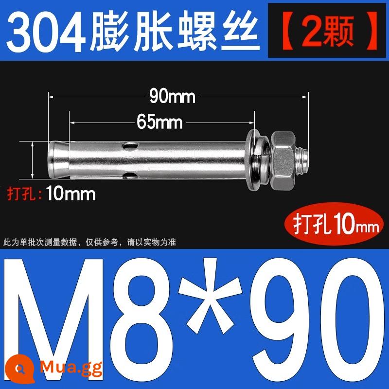 Vít nở kéo sắt mạ kẽm ống nổ vít neo Vít nở M6M8M10M12M14M16M18M20 - 304-M8*90[2 chiếc]