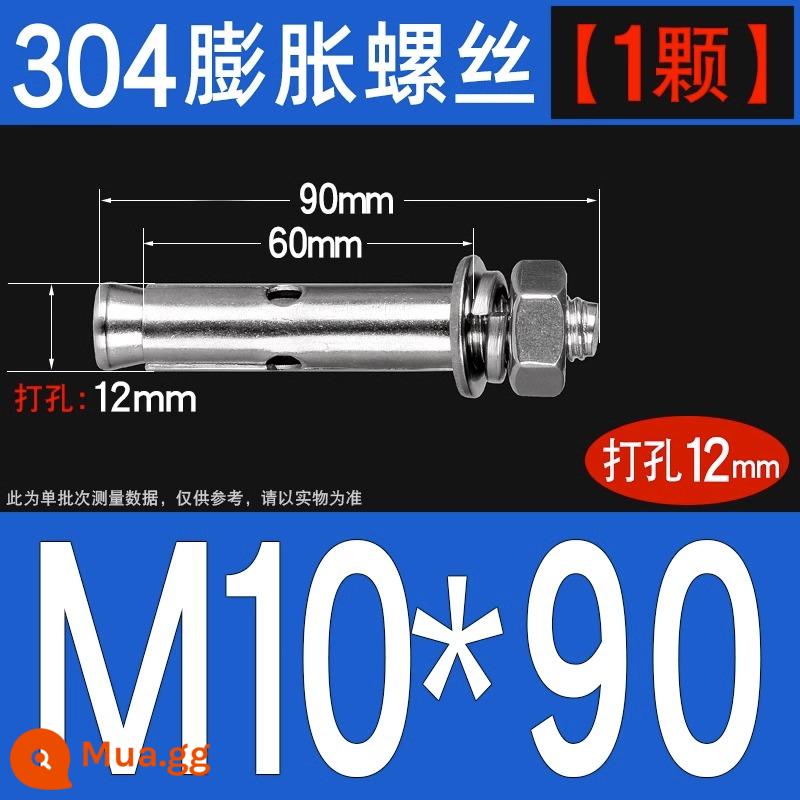 Vít nở kéo sắt mạ kẽm ống nổ vít neo Vít nở M6M8M10M12M14M16M18M20 - 304-M10*90[1 cái]