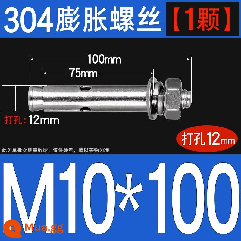 Vít nở kéo sắt mạ kẽm ống nổ vít neo Vít nở M6M8M10M12M14M16M18M20 - 304-M10*100[1 cái]