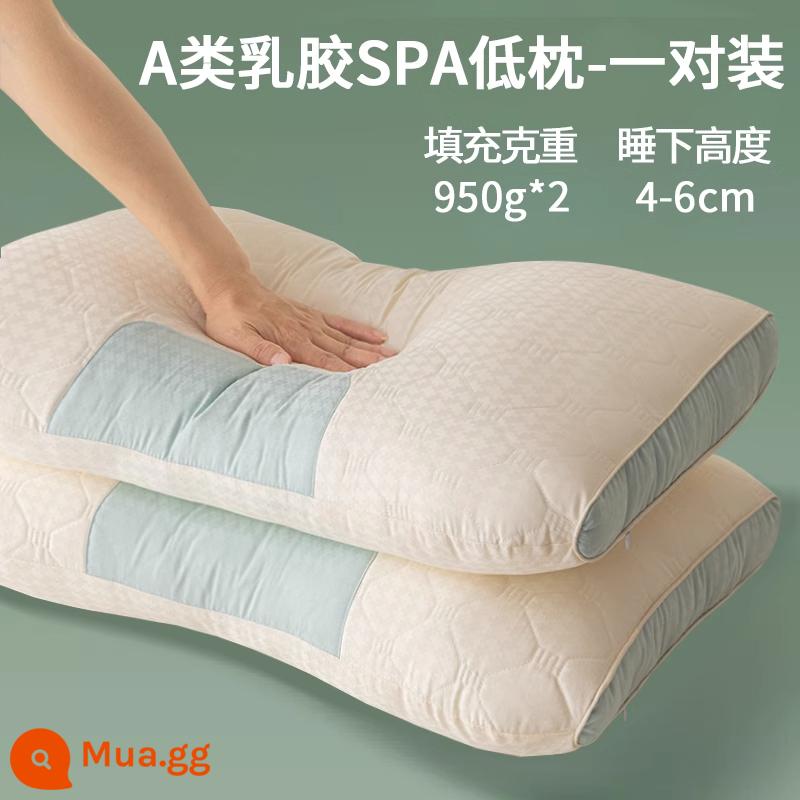 Gối mây lõi gối massage đôi bên gối ngủ bảo vệ cột sống cổ giúp ngủ ngon giấc Đặc biệt lõi gối ôm trọn đầu người lớn độ sâu - Cao su Yunduo ✅Gối thấp bảo vệ cổ - Một Cặp