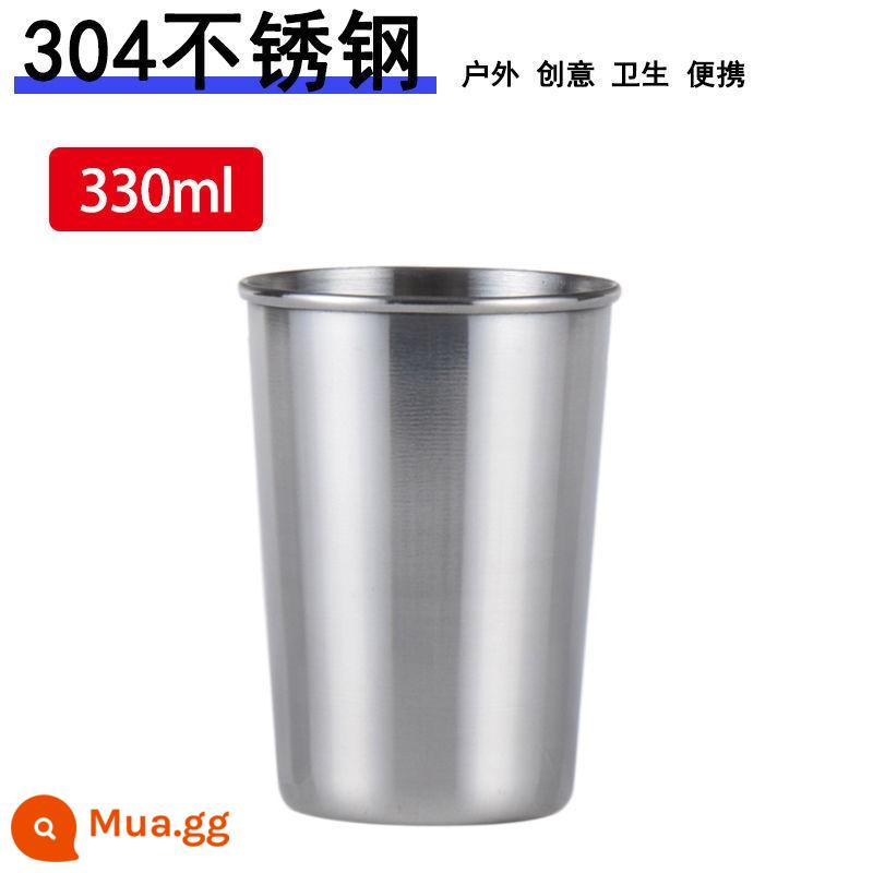 Du Lịch Ngoài Trời Cốc Nước Di Động Cốc Sáng Tạo Kính Thiên Văn Cốc Gấp Gọn Inox 304 Du Lịch Nén Cốc Không Rò Rỉ - Cốc đơn 304 cỡ lớn (330ml) không gấp gọn được