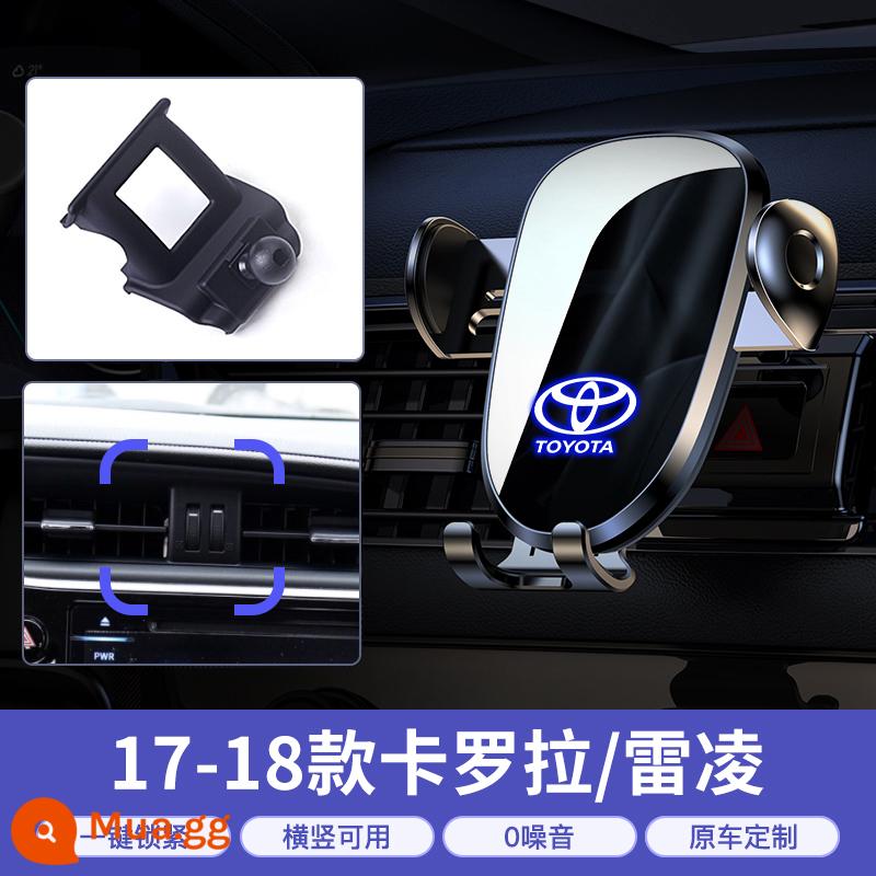 Giá đỡ điện thoại xe hơi Toyota Corolla Ralink CAMRY Rồng Châu Á Hanlanda Rồng đặt giá đỡ điện thoại di động đặc biệt RAV4 - [17-18 Corolla/Ralink] Mẫu thông minh★Ổn định và có thể sử dụng theo chiều ngang