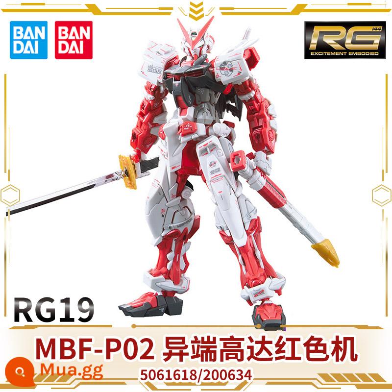 Mô hình lắp ráp Bandai Gundam RG miễn phí kỳ lân cánh bay có thể thiên thần lợn biển đỏ dị giáo 00 bom thép cường lực - RG19[Dị giáo đỏ]5061618/200634