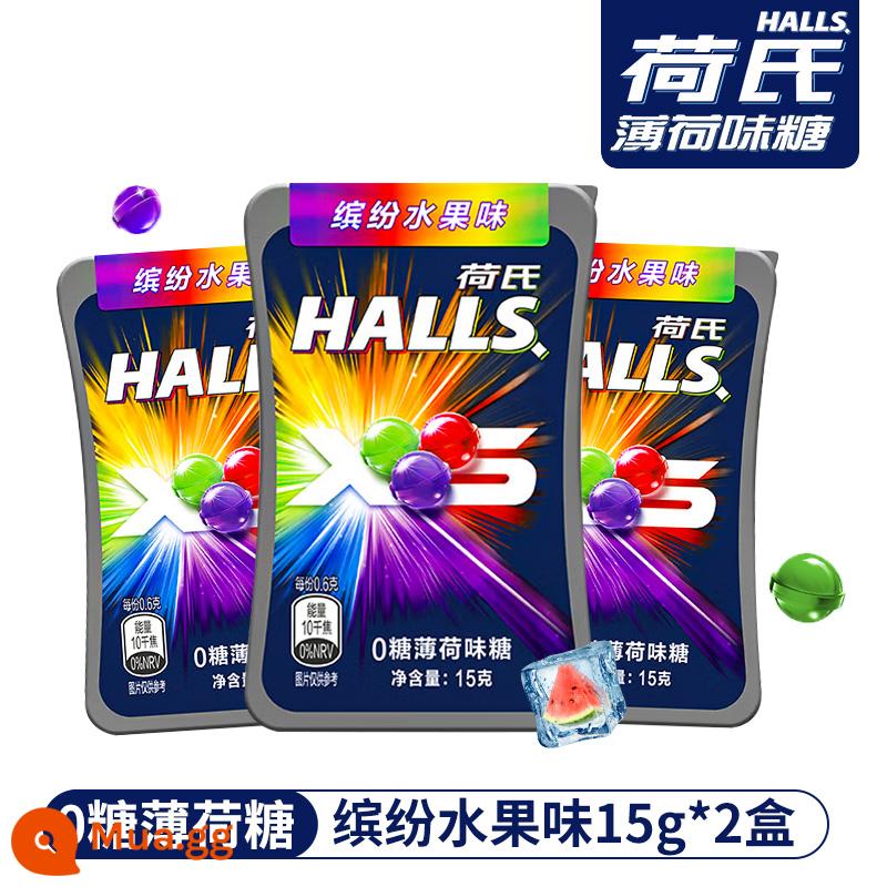 Ho's Mint Candy Snack Mạnh và Mát - [Hershey's XS Series] 2 hộp hoa quả nhiều màu không đường giá chỉ 14.22